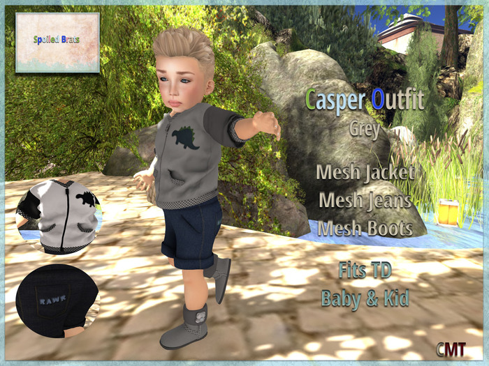 [S][B] Casper Outfit - Grey