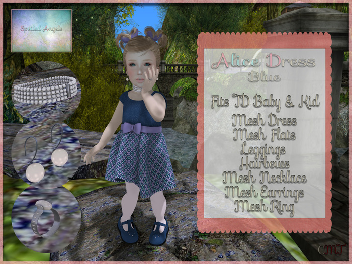 [S][A] Alice Dress - Blue