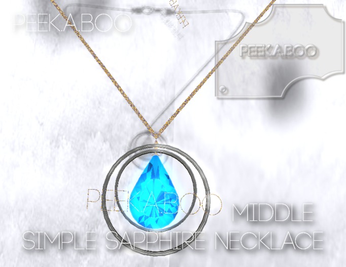 *p-a-b 3Simple Sapphire M Necklace demo