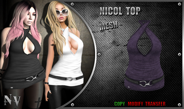 [NV] Nicol Top -Purple-