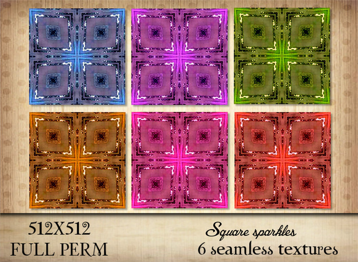 Square sparkles textures