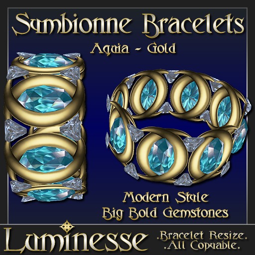 Luminesse Symbionne Aquia Gold Bracelets-Wear To Unpack