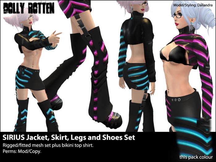 :: DR :: SIRIUS :: Jacket/Skirt/Legs/Shoes Blue