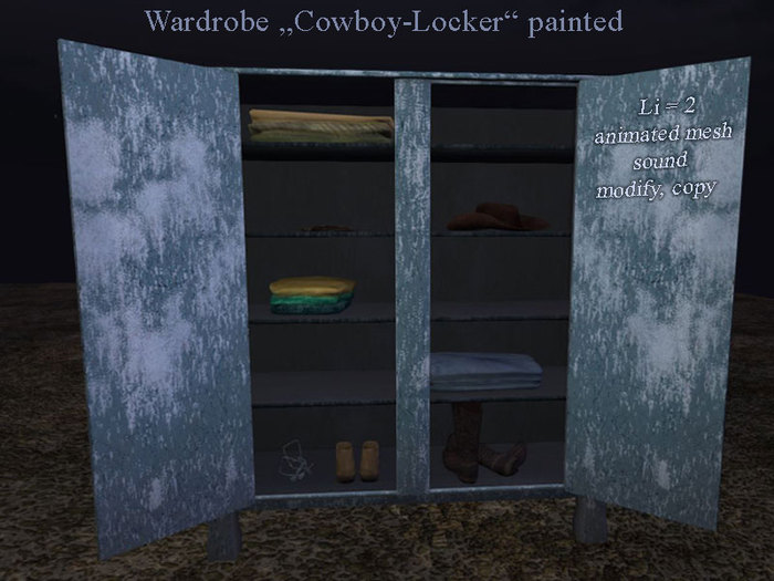 Wardrobe "Cowboy-Locker" painted