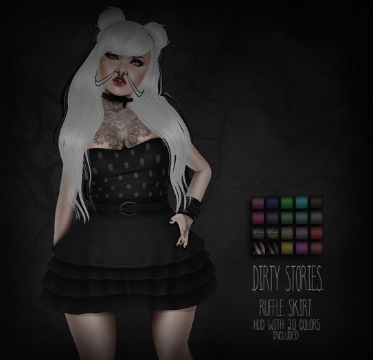 .DirtyStories. Ruffle Skirt