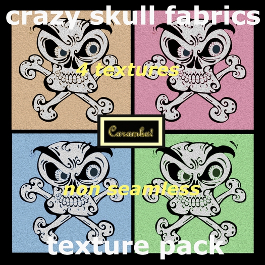 crazy skull fabrics texture pack