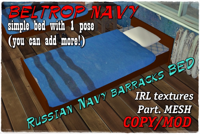 Russian Navy crew barracks bed