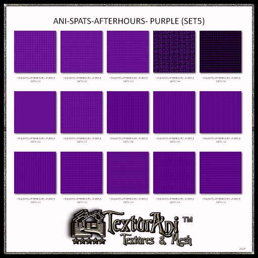 !ANI-SPATS-AFTERHOURS - PURPLE (SET5)