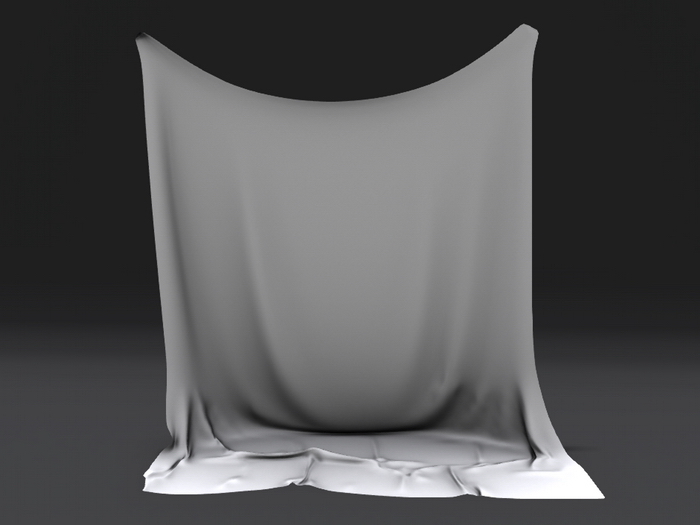 Mesh Deco Curtain One-sided (tintable/white fullperm texture)