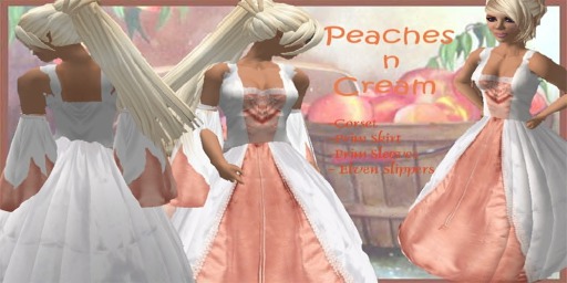 Peaches N Cream Gown Set- Boxed