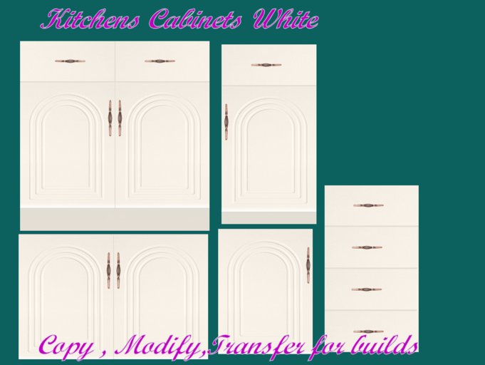 Kitchen Cabinet White Set #2