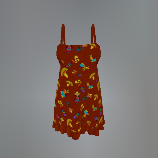 Orange Fiesta Mesh Dress box