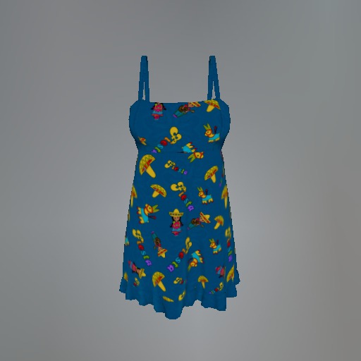 Sky Fiesta Mesh Dress box
