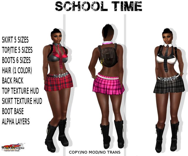 Schools Out MESH Wad Designs