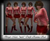 Birgit Mai's *MESH* Outfit Rianna Red (BOXED)