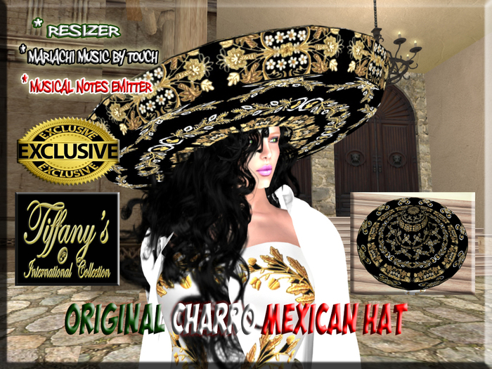 ORIGINAL CHARRO MEXICAN HAT-BOXED