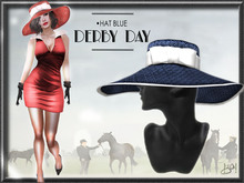!gO! Derby Day Hat - Blau