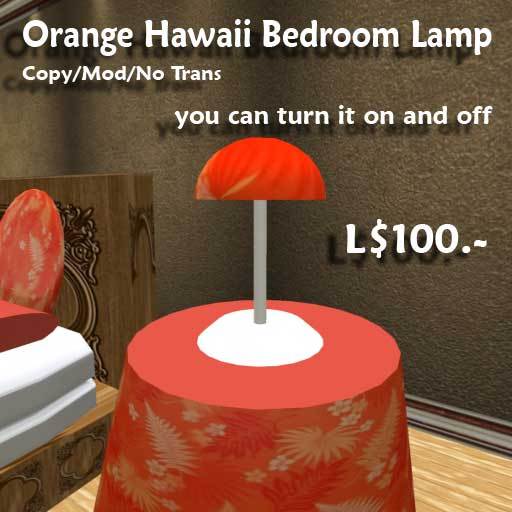 Full Permission Baxton Lamp Orange Hawaii