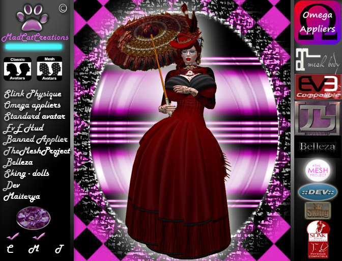 MCC - woman  - Victorian Rider Red