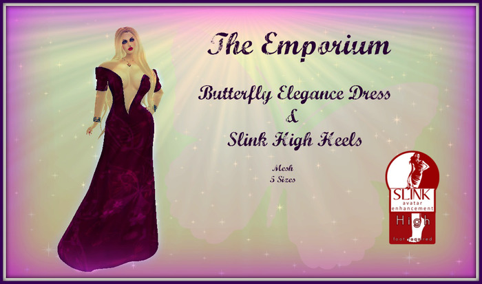 Butterfly Elegance Dress & Heels{Boxed}