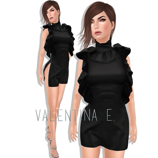 Valentina e. Je Ne Regrette Rien Dress Noir