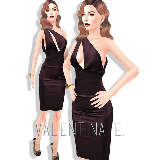 Valentina E. Lana Dress Raspberry