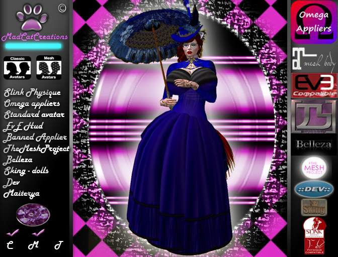 MCC - woman  - Victorian Rider Blue
