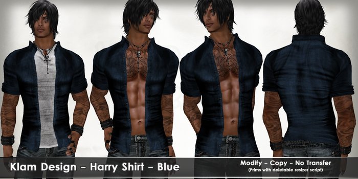 Klam Design - Harry Shirt Blue Promo Week