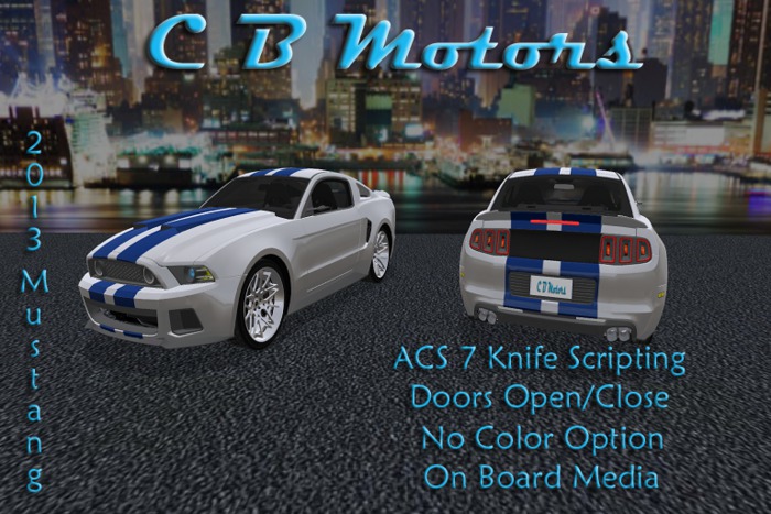 {CBM} 2013 Mustang