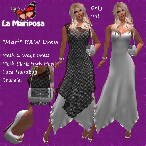 *Mari* B&W Dress
