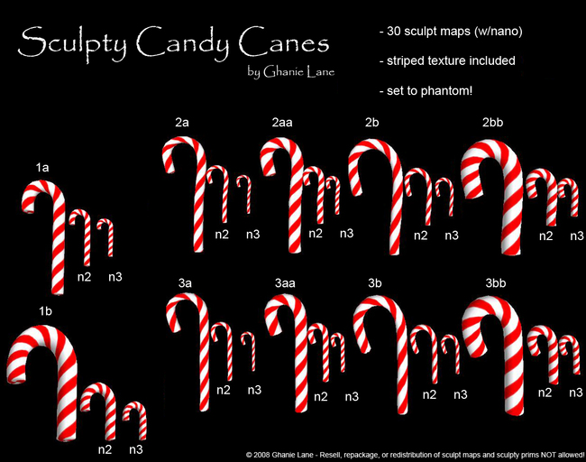 Sculpty Candy Canes