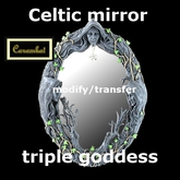 Celtic mirror triple goddess