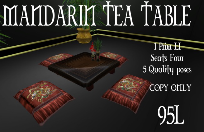 Mandarin Tea Table Boxed