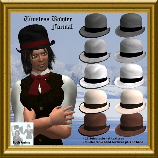 Timeless Bowler Hat - Formal - Anim Bundle