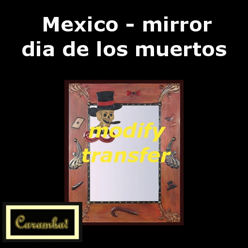 Mexico mirror - dia de los muertos