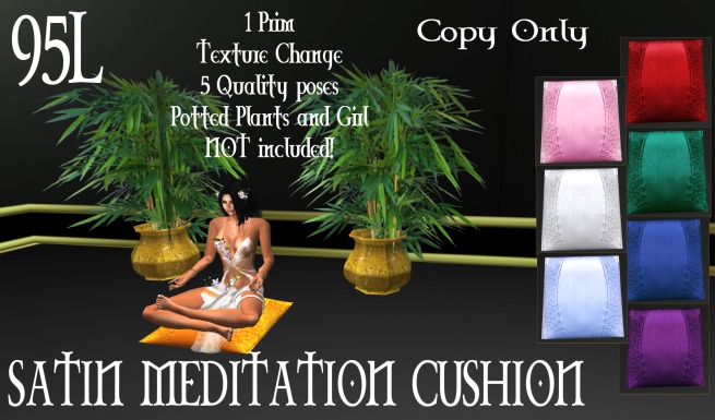 Satin Meditation Cushion Boxed