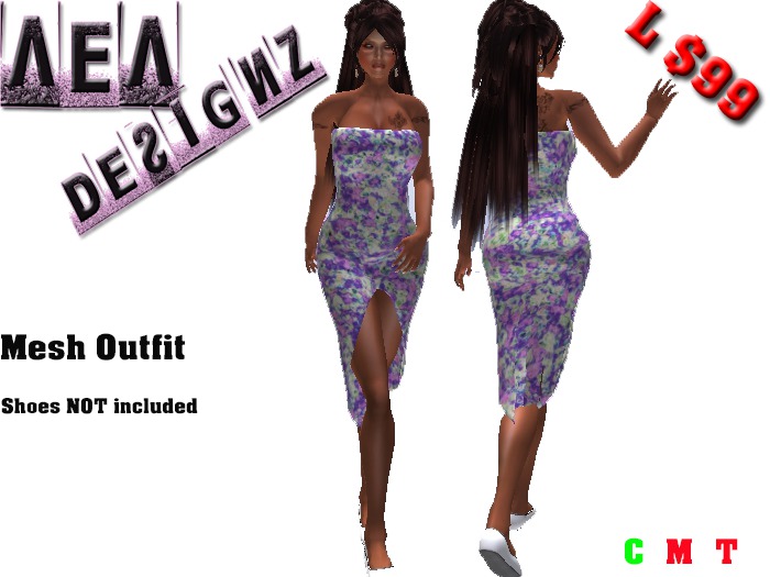 AEAD Tube Dress Purple