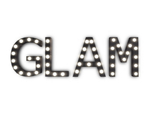[Px] "GLAM" Illuminated Light Bulbs Sign