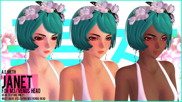 [ a.e.meth ] - Janet Skin (M3/Venus Head Texturer)