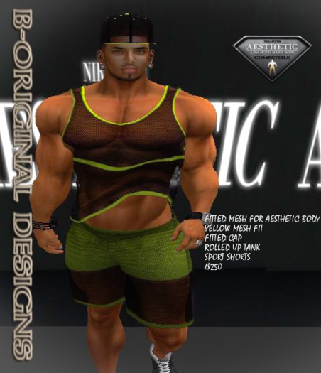 B-ORIGINAL DESIGNS FOR AESTHETIC - YELLOW MESH FIT