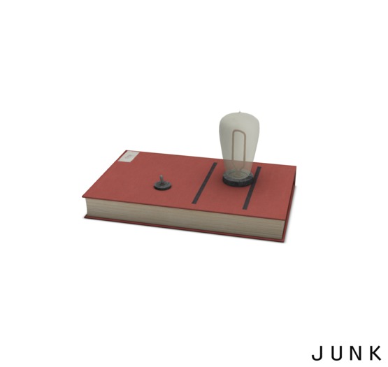 junk. single book lamp. 1.