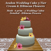 Avalon Wedding Cake Hibiscus Linen