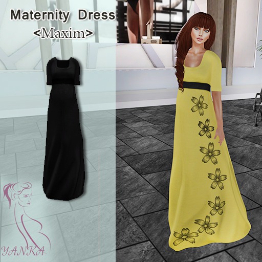 Maternity Dress  <Maxim> Black