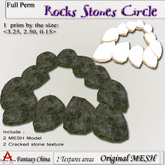 Fantasy China Mesh Rocks Stones Circle  FULL PERM 1 prim!