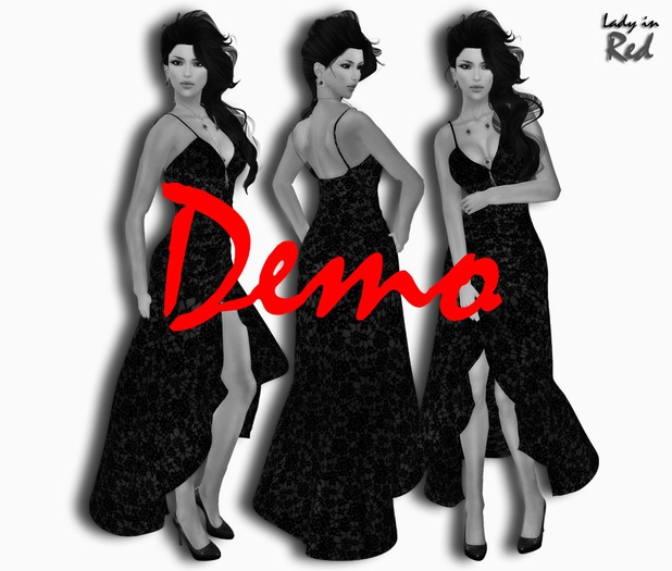 DEMO - Serena - Ruched Strap Longdress