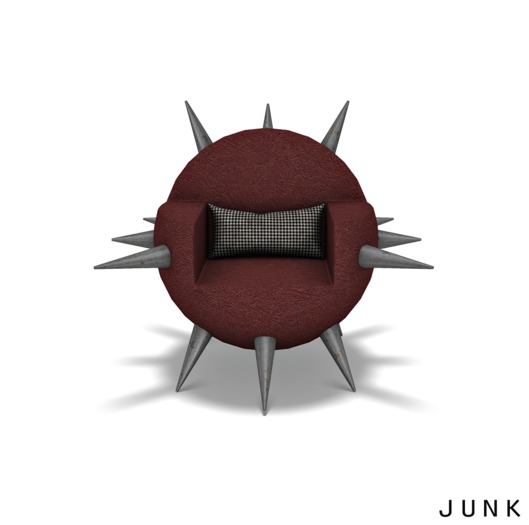 junk. mclaren spike chair. red.