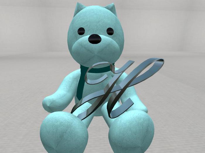 Letter Bear [H] [Blue]