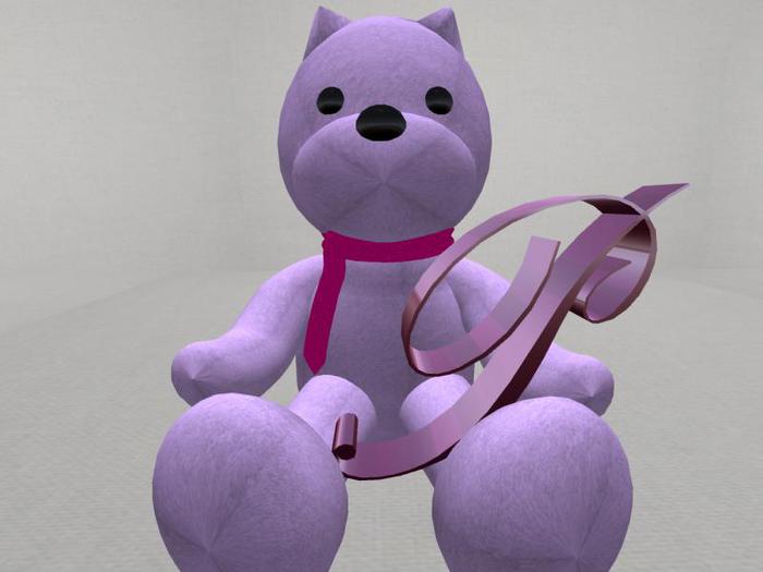 Letter Bear [P] [Pink]