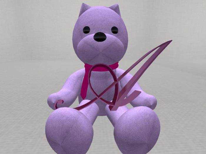 Letter Bear [A] [Pink]