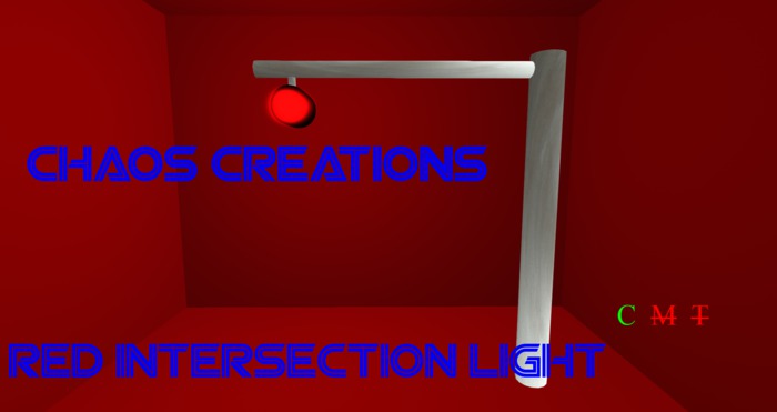 Blinking Intersection Stop Light Boxed